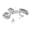 Diagram for Chrysler LHS Air Filter Box - 4591099AB