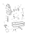 Diagram for 2000 Dodge Caravan Dipstick Tube - 4694326