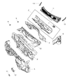 Diagram for 2019 Ram 2500 Dash Panels - 68361868AB