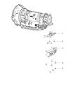 Diagram for 2015 Ram 1500 Transmission Mount - 68159782AA