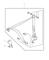 Diagram for 2006 Chrysler Crossfire Seat Belt - 5143299AA