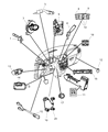 Diagram for Chrysler Clock Spring - 68003217AA