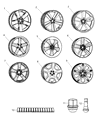 Diagram for 2012 Dodge Challenger Spare Wheel - 1UW00KDRAA