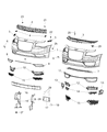 Diagram for Chrysler License Plate - 68235670AB