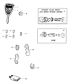 Diagram for 2005 Jeep Liberty Car Key - 5139287AA