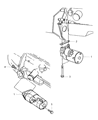 Diagram for 1999 Dodge Dakota Starter Motor - 56041013AB