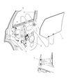 Diagram for 2005 Jeep Grand Cherokee Door Seal - 55396320AB