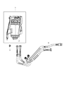 Diagram for 2012 Dodge Caliber Fuel Filter - 5105987AF