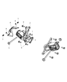 Diagram for Jeep Wrangler Engine Mount - 52059943AE