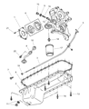 Diagram for Dodge Ram 1500 Oil Pan - 53020922AB