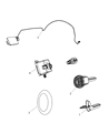 Diagram for 2009 Dodge Durango Antenna - 56040673AD