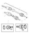 Diagram for Chrysler PT Cruiser Axle Shaft - 4668936AA