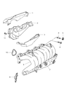 Diagram for 2001 Dodge Neon Exhaust Manifold - 4777904AC