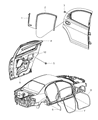 Diagram for 2002 Dodge Stratus Door Seal - UJ30XXXAC