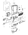 Diagram for Ram 2500 Glove Box - 1NL84DX9AB