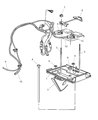 Diagram for 1997 Dodge Ram Wagon Battery Tray - 55346492