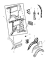 Diagram for 2007 Dodge Nitro Wheelhouse - 55157174AC