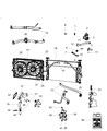 Diagram for Mopar Radiator Support - 5155810AA