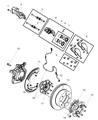 Diagram for 2010 Dodge Ram 3500 Brake Caliper - R8049150AD