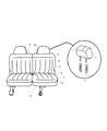 Diagram for 2007 Dodge Caravan Seat Cushion - 1AM081D5AA