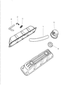 Diagram for 2001 Dodge Ram Van Crankcase Breather Hose - 53032686AB