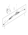 Diagram for Dodge Rack And Pinion - 68140632AE