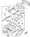 Diagram for 2007 Chrysler Pacifica Front Cross-Member - 5054618AA