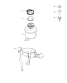 Diagram for Mopar Power Steering Reservoir - 68414778AA