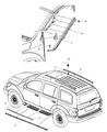 Diagram for 2009 Dodge Durango Door Moldings - 1CK501QNAA