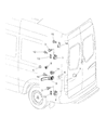 Diagram for Dodge Sprinter 3500 Door Hinge - 68006455AA