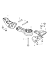 Diagram for 2012 Dodge Avenger Engine Mount Bracket - 68080774AC