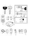 Diagram for 2002 Chrysler Prowler Car Key - 5066339AA