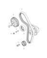 Diagram for Dodge Dart Crankshaft Timing Gear - 4892689AB