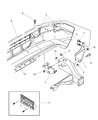 Diagram for 2000 Dodge Durango Bumper - 5013071AB