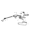 Diagram for Dodge Journey Steering Column Cover - 1RN30DX9AB