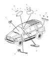 Diagram for Dodge Durango Dome Light - 55361405AA