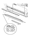 Diagram for 2007 Jeep Grand Cherokee Door Moldings - 1DG40RXFAA