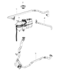 Diagram for Jeep Coolant Reservoir - 68251840AB