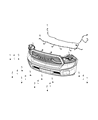 Diagram for Ram 1500 Parking Assist Distance Sensor - 5LS53TZZAA