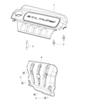 Diagram for Ram Engine Cover - 68298922AA