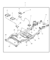 Diagram for 2001 Jeep Wrangler Transmission Mount - 52058618