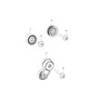 Diagram for Ram ProMaster 1500 Belt Tensioner - 5184617AD