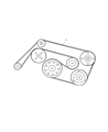 Diagram for Chrysler Crossfire Drive Belt - 5097758AA