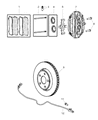 Diagram for 2007 Jeep Grand Cherokee Brake Pad - 68003610AA