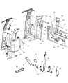 Diagram for 2005 Dodge Ram 3500 Seat Belt - 5GW361DVAD