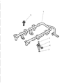 Diagram for Chrysler Fuel Rail - 4591628AC