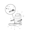 Diagram for Ram C/V Seat Cushion - 68101730AA