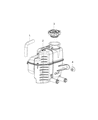 Diagram for 2018 Chrysler Pacifica Coolant Reservoir - 52126354AB