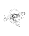 Diagram for 2018 Chrysler Pacifica Steering Wheel - 6RX17LA3AA