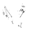 Diagram for Chrysler Seat Belt - 6EB021D2AB